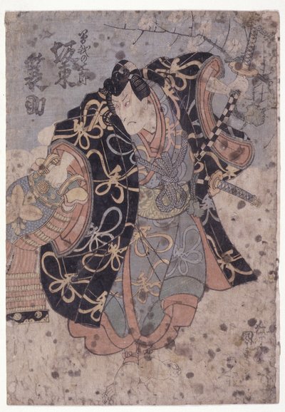 Zenekar? Minosuke Soga Gor szerepében? (színes fanyomat) alkotó: Utagawa (1786 1865) Kunisada