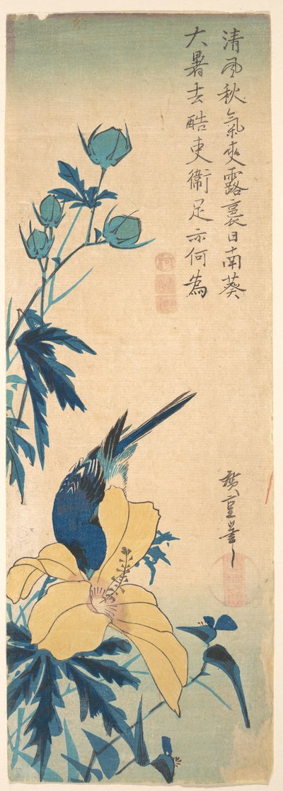 Kék madár alkotó: Utagawa Hiroshige