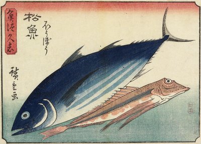 Bonito és Gurnard, 1830-1844 alkotó: Utagawa Hiroshige