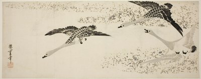 Leszálló libák alkotó: Utagawa Hiroshige