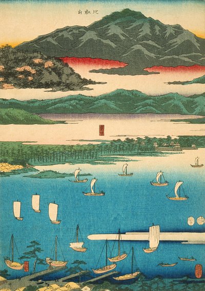 Ōmi nyolc látképe alkotó: Utagawa Hiroshige