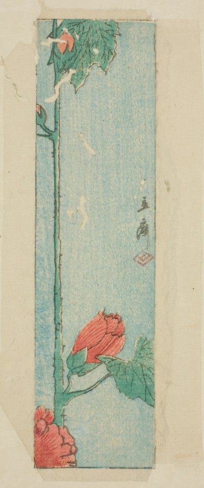 Hibiszkuszos boríték alkotó: Utagawa Hiroshige