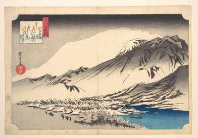 Esti hó a Hira-hegyen alkotó: Utagawa Hiroshige