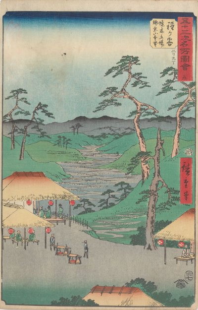 Az ötvenhárom állomás híres látképei alkotó: Utagawa Hiroshige