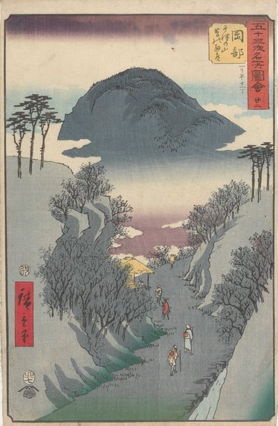 Az ötvenhárom állomás híres látképei alkotó: Utagawa Hiroshige