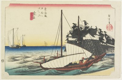 A komp egy kézi f Shichiri, Kuwana, c. 1833 alkotó: Utagawa Hiroshige