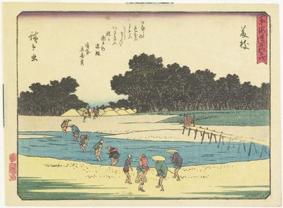 Fujieda, 1837-1844 alkotó: Utagawa Hiroshige