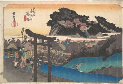 Fujiwara; Yugyoji alkotó: Utagawa Hiroshige