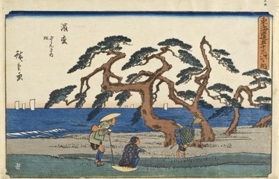 Hamamatsu: a susogó fenyők alkotó: Utagawa Hiroshige