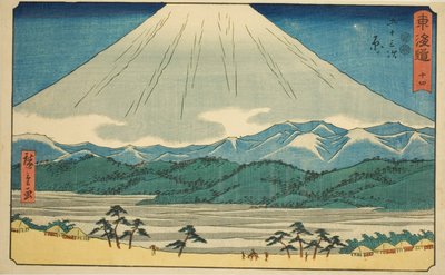 Hara – Nem. 14, a "Tokaido ötvenhárom állomása (Tokaido gojusan tsugi)" sorozatból, más néven Reisho Tokaido alkotó: Utagawa Hiroshige
