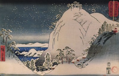 Hiroshige, Szentélyek a havas hegyekben alkotó: Utagawa Hiroshige