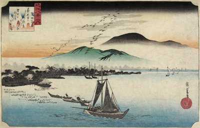 Házilibák Katadán, c. 1834 alkotó: Utagawa Hiroshige