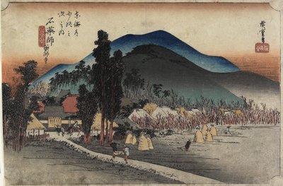 Ishiyakushi templom, Ishiyakushi, 1833 körüli évek alkotó: Utagawa Hiroshige