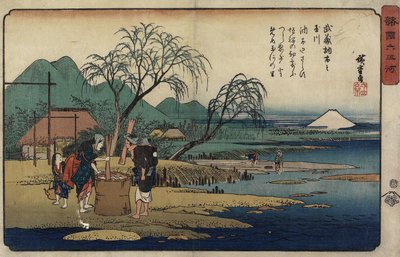 A Cho_fu ékszerfolyó Musashi tartományban, 1835-1837 alkotó: Utagawa Hiroshige