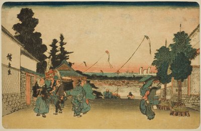 Kasumigaseki, a Te sorozatból: „Fa hálózat, Pa back tagja, Edo (híres hely)” alkotó: Utagawa Hiroshige