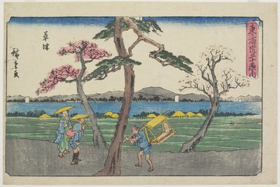 Kusatsu, 1841-1842 alkotó: Utagawa Hiroshige