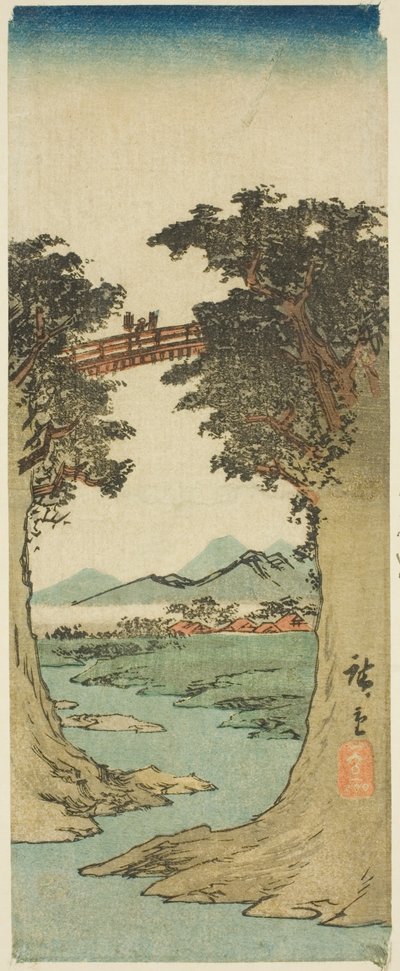 Majomhíd alkotó: Utagawa Hiroshige