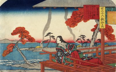 Muraszaki Shikibu, 1843-1847 alkotó: Utagawa Hiroshige
