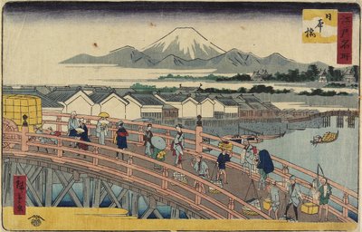Nihonbashi B gerinc, 1830-1858 alkotó: Utagawa Hiroshige