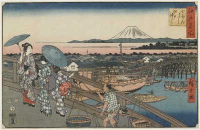 Nihonbashi híd és Edo híd, 1853. november alkotó: Utagawa Hiroshige