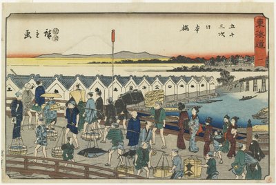 nak,-nek. 1: Nihonbashi, 1847-1852 alkotó: Utagawa Hiroshige