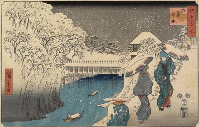 Ochanomizu, 1853. november alkotó: Utagawa Hiroshige