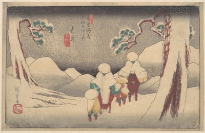 Ōi állomás alkotó: Utagawa Hiroshige