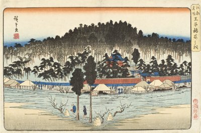Az Ōji Inari-szentély alkotó: Utagawa Hiroshige
