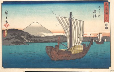 Okitsu alkotó: Utagawa Hiroshige