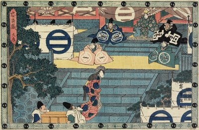Prológus, c. 1838 alkotó: Utagawa Hiroshige