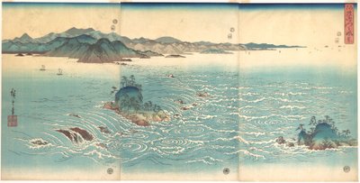 Zuhatagok Narutónál alkotó: Utagawa Hiroshige