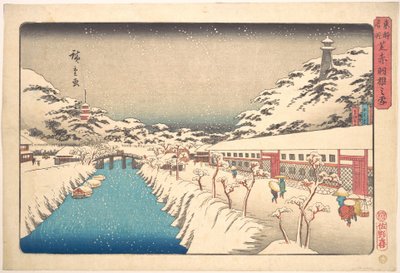 Hó Akabanéban, Sibában alkotó: Utagawa Hiroshige