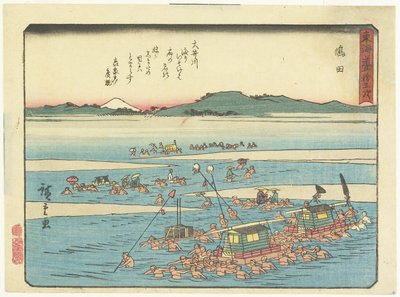 Shimada, 1837-1844 alkotó: Utagawa Hiroshige