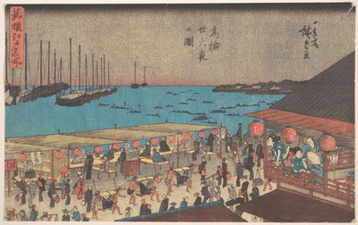 Takanawa Ni-ju-roku Ya alkotó: Utagawa Hiroshige