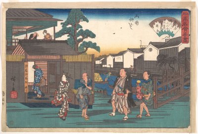 Az Umegawa a Rjókoku Janagibasinál alkotó: Utagawa Hiroshige