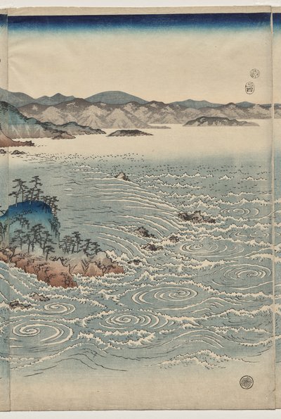 Awa örvényei alkotó: Utagawa Hiroshige