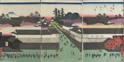 Kasumigaseki valós látképe alkotó: Utagawa Hiroshige
