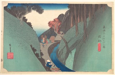 Utsu-domb Okabénál alkotó: Utagawa Hiroshige