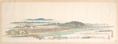 Kilátás az Azuma-erdőre alkotó: Utagawa Hiroshige
