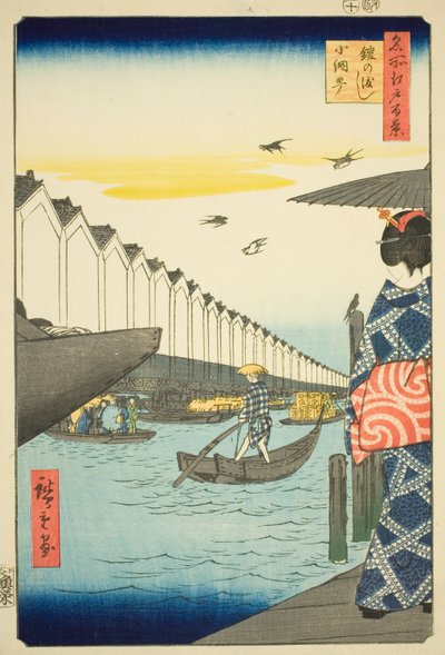 Páncéltündér, Core Micho (Én vagyok a Páncélmag Micho), a Te sorozatból: „A gerinc messze van Edo gerincétől (Edo száz híres képe)” alkotó: Utagawa Hiroshige