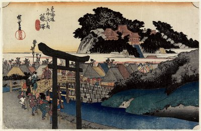 Yugyo_jime, Fujisawa, c. 1833 alkotó: Utagawa Hiroshige