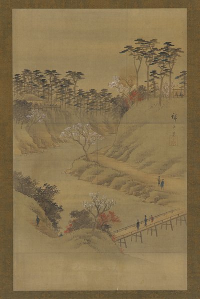 Nyári táj, 19. század közepe. alkotó: Utagawa Hiroshige II