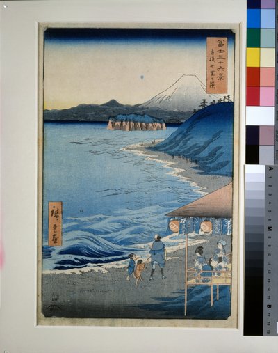 Hétmérföldes strand Sagami tartományban alkotó: Utagawa II Hiroshige