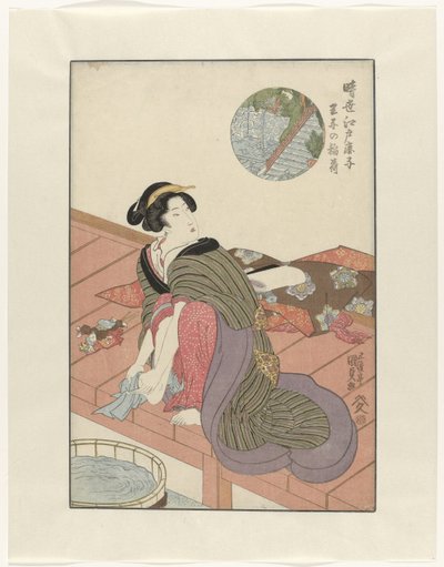 Inari Temp Inari bácsi S Choon Heden Ui t Edo Jisei Ed Kanoko alkotó: Utagawa Kunisada (I)