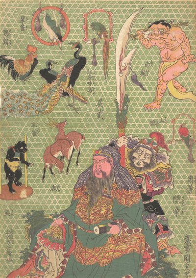 Bake try rk: Te C et al fts Man Ichida Shoshiro, Naniwa Danshi Naniwa Danshi c. .. .. , 1819. alkotó: Utagawa Kunisada