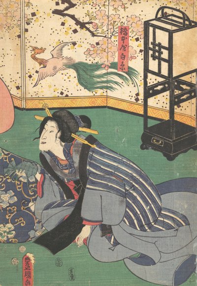 Nyomtatás, 19. század., 19. század. alkotó: Utagawa Kunisada