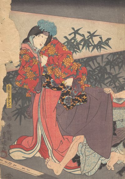 Nyomtatás, 19. század., 19. század. alkotó: Utagawa Kunisada