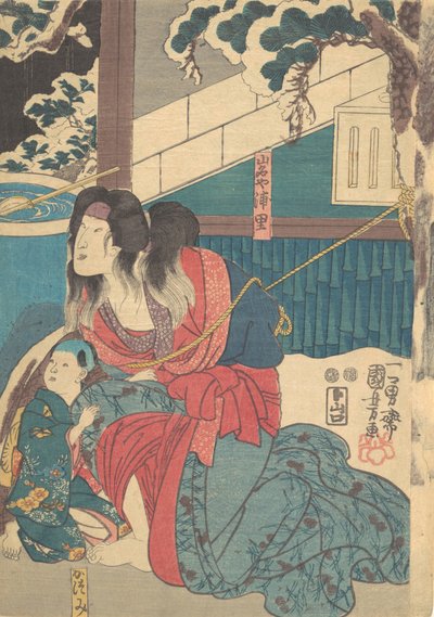 Nyomtatás, 19. század., 19. század. alkotó: Utagawa Kunisada