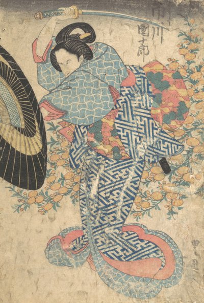Nyomtatás, 19. század., 19. század. alkotó: Utagawa Kunisada