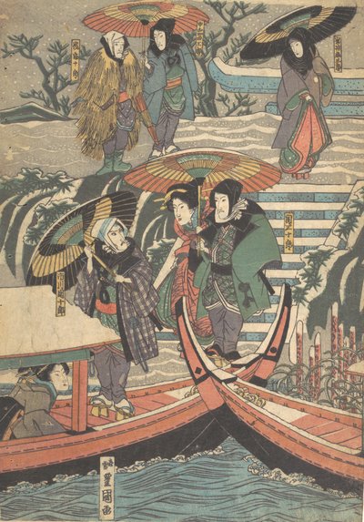 Nyomtatás, 19. század., 19. század. alkotó: Utagawa Kunisada